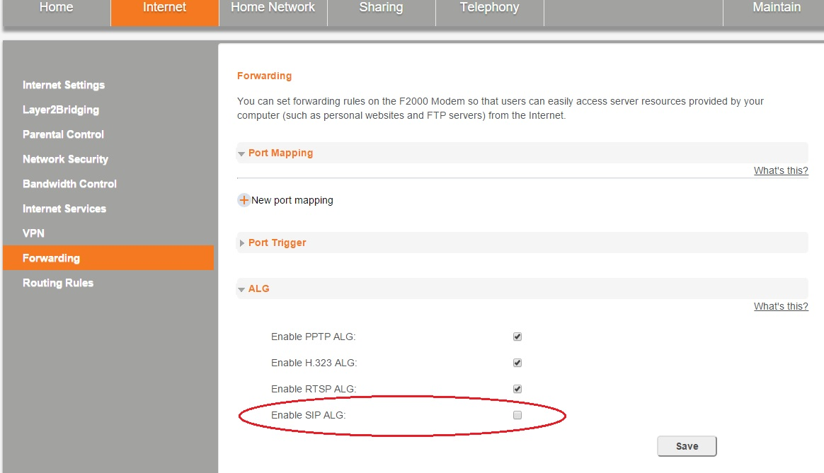 Eir / Vodafone / Sonicwall settings for VoIP Service